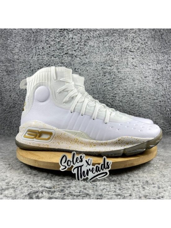 Under Armour Curry 4 Retro White Gold 2024 Men Size 12 Basketball 1298306-111 main image 5